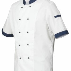 Kockrock vit/marinblå kort ärm (Utgående modell)