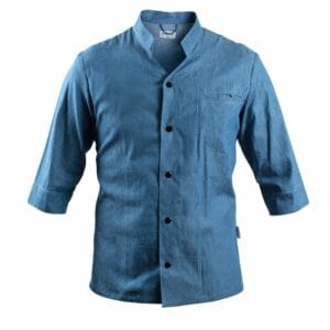 Jeansjacka ljusblå herr 3/4