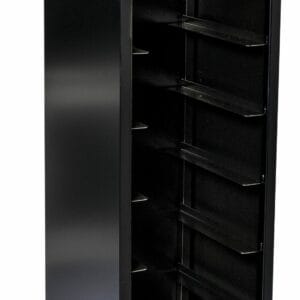Brickvagn, enkel 280x360 mm, svart, tre täckta sidor