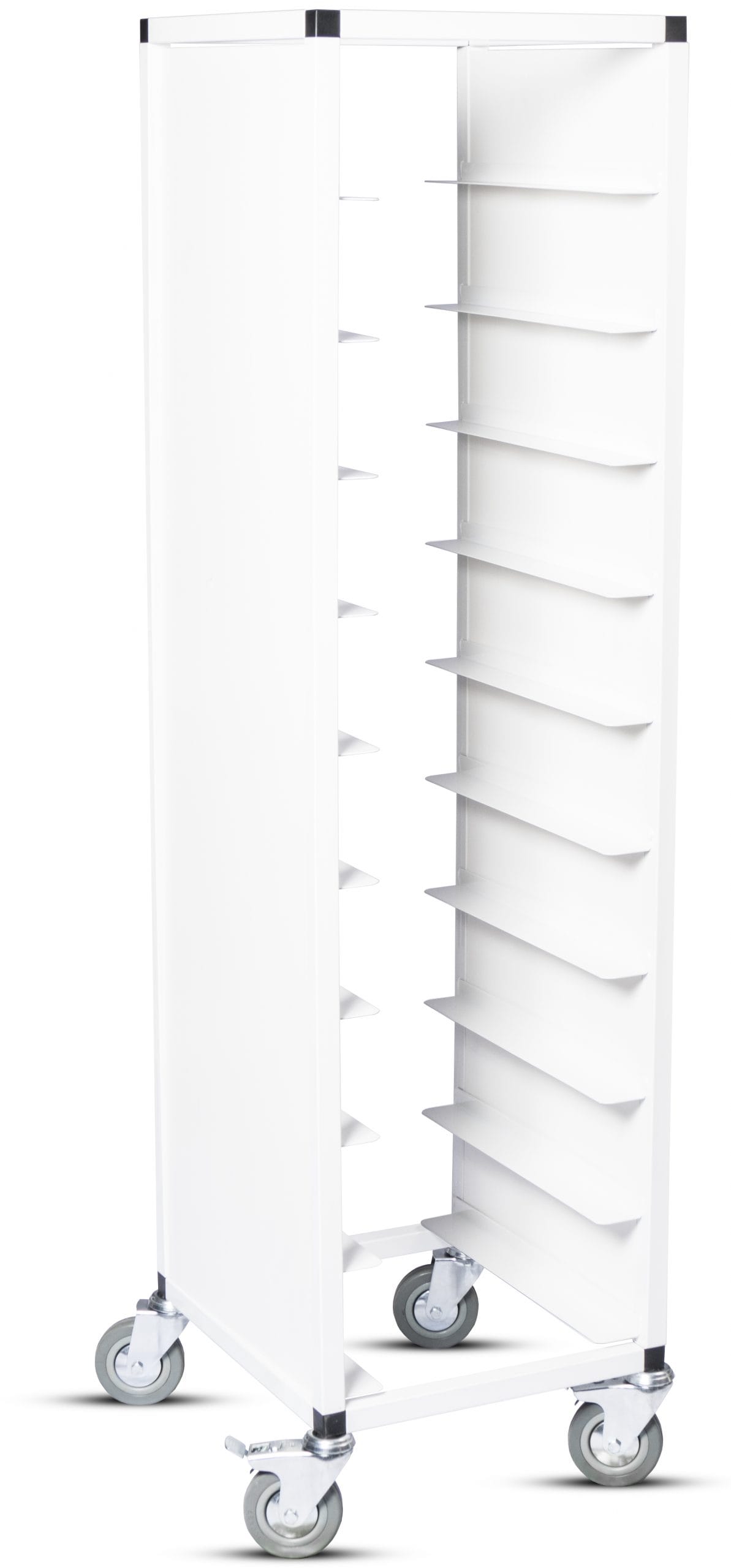 Brickvagn, enkel 330x430 mm, vit, vit sida