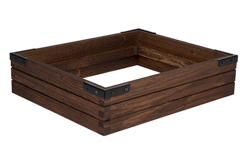 Ram för kylbricka GN1/2(Kastanjebrun med Metall Hörn)