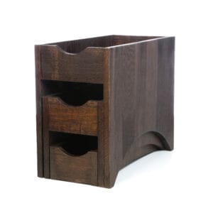 3- facks displaystativ liten (Svart Havana)