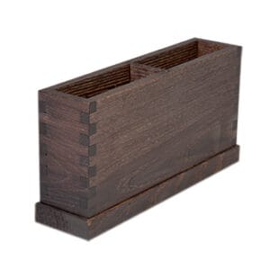Besticklåda med 2 fack(Svart Havana)