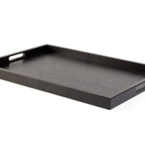 Bricka med handtag(Svart lack)