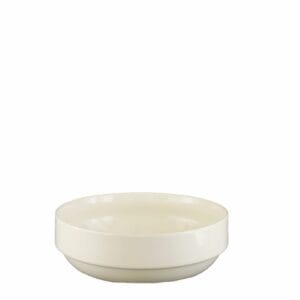 Skål 23cm Stapelbar  Bistro-Benvit 12-pack