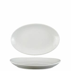 Flat, oval tallrik 32 cm