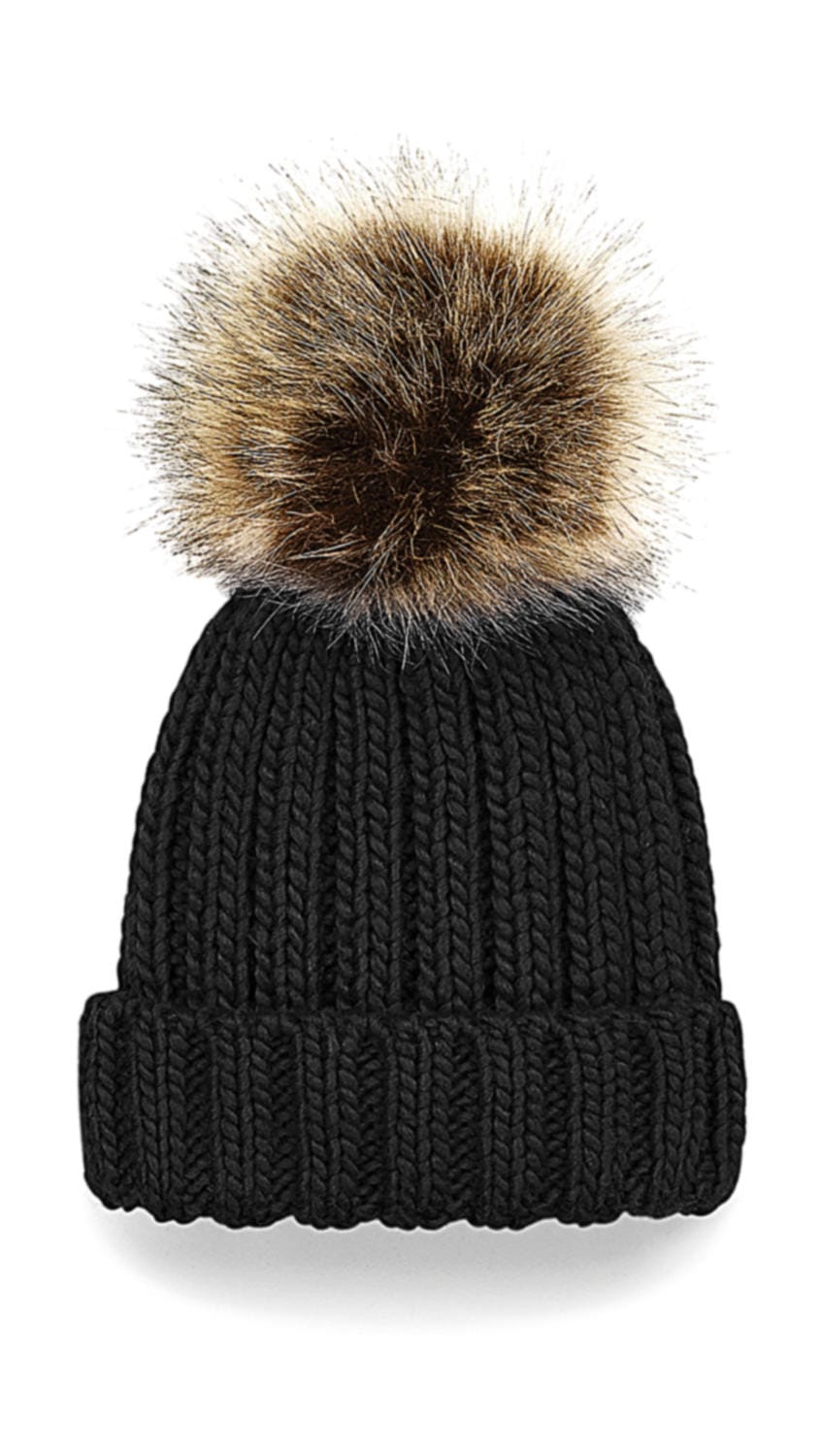 Infant/Junior Fur Pom Pom Chunky Beanie (Dessa säljs minimum 3st)
