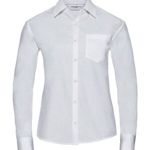 Ladies` Cotton Poplin Shirt LS