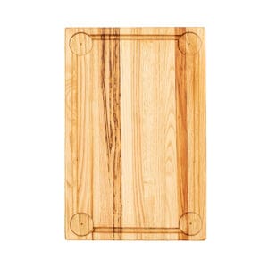 Serveringsbräda kastanj 50×35 med ränna & fyra dipp-platser