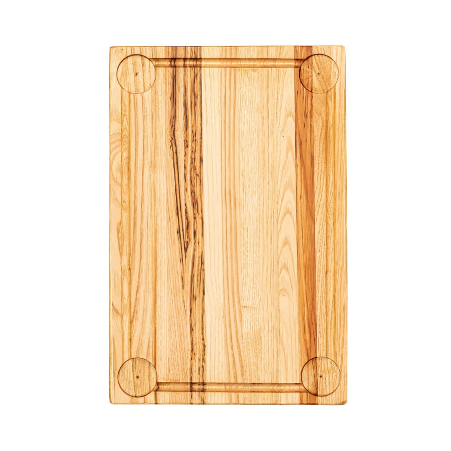 Serveringsbräda kastanj 50×35 med ränna & fyra dipp-platser