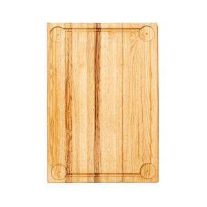 Serveringsbräda kastanj 45×30 med ränna & fyra dipp-platser