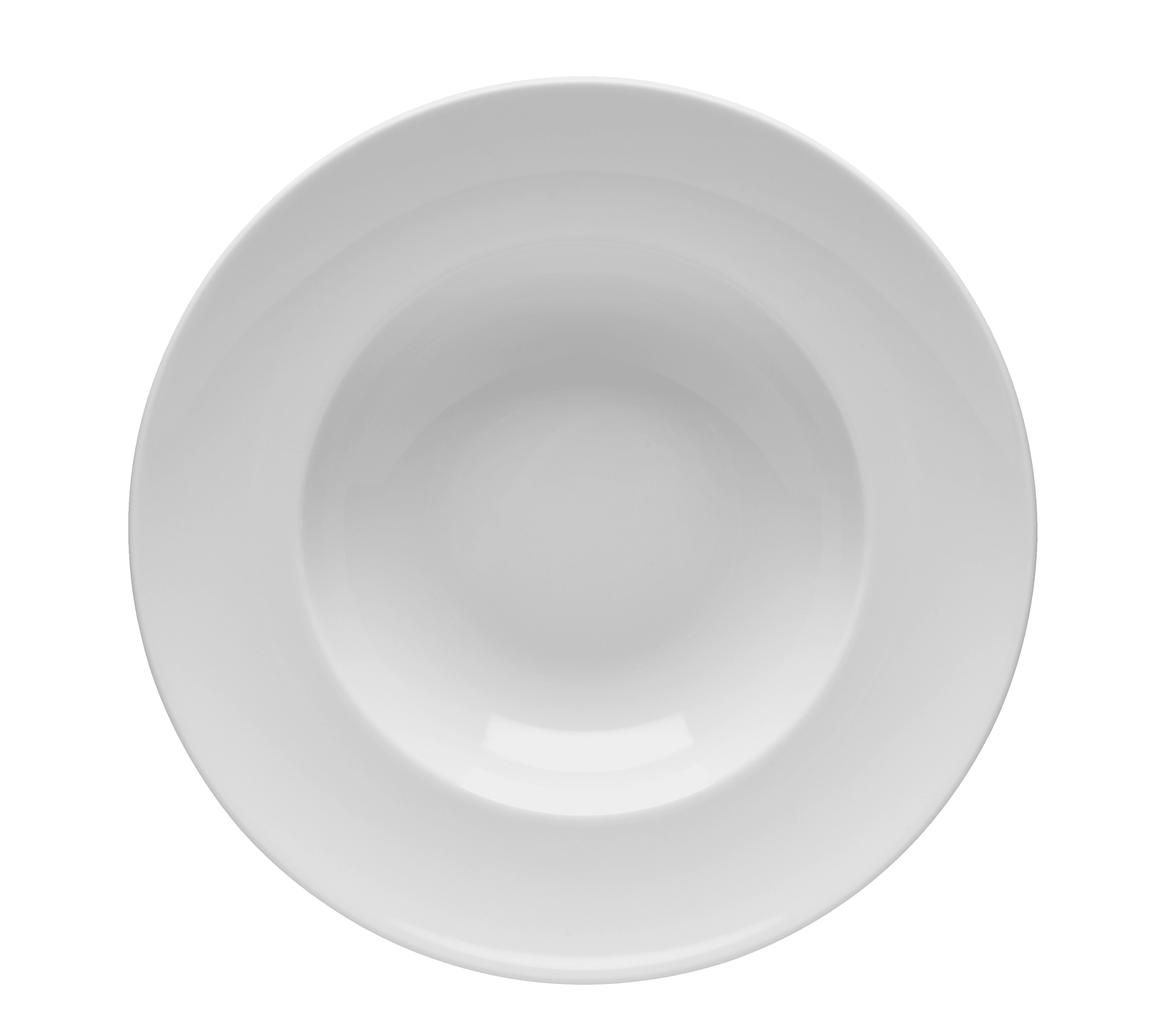 Tallrik djup rund vit 24cm