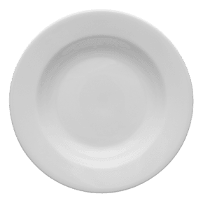 Tallrik djup rund vit 24cm