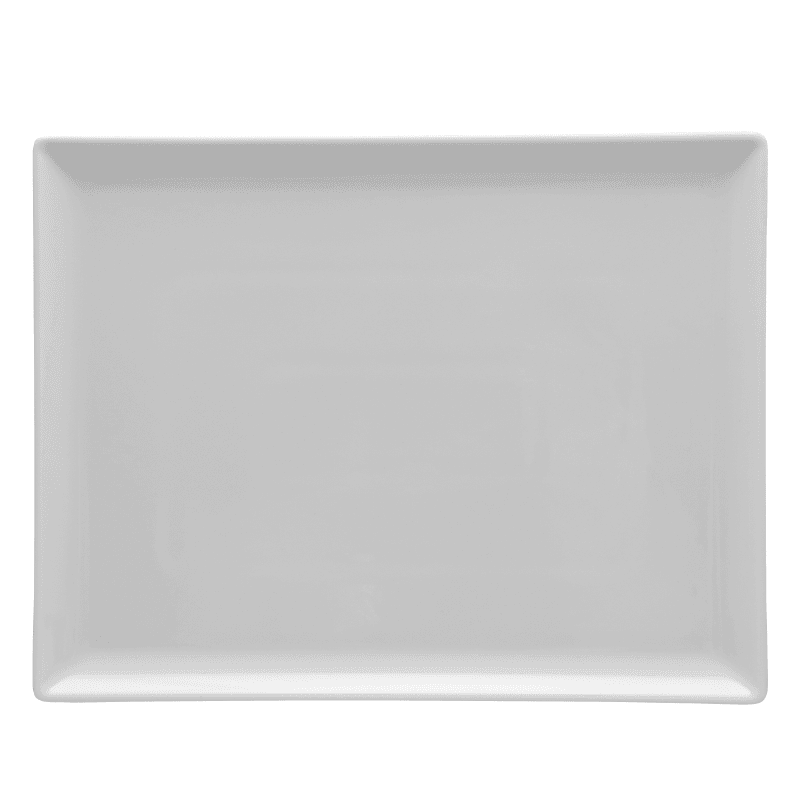 Tallrik rektangulär vit 29x13cm
