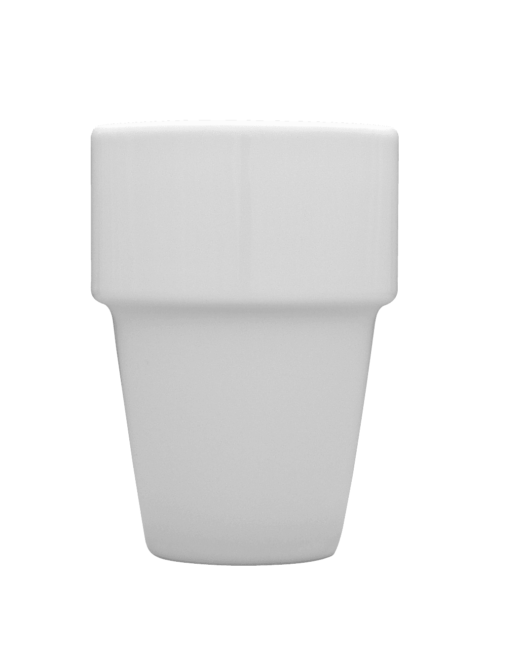 Mugg utan öra vit 20cl