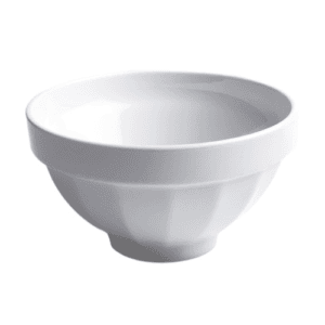 Skål räfflad vit 14cm