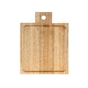 Serveringsfat kastanj 20×20 med handtag