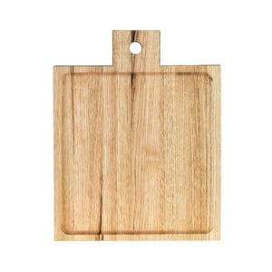Serveringsfat kastanj 25×25 med handtag