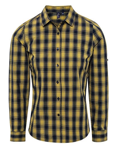 Ladies` Mulligan Check Cotton Long Sleeve Shirt (Dessa säljs minimum 3st)