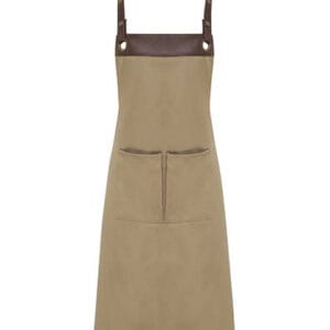 Förkläde med konstläder Khaki/brunt konstläder (3-Pack)