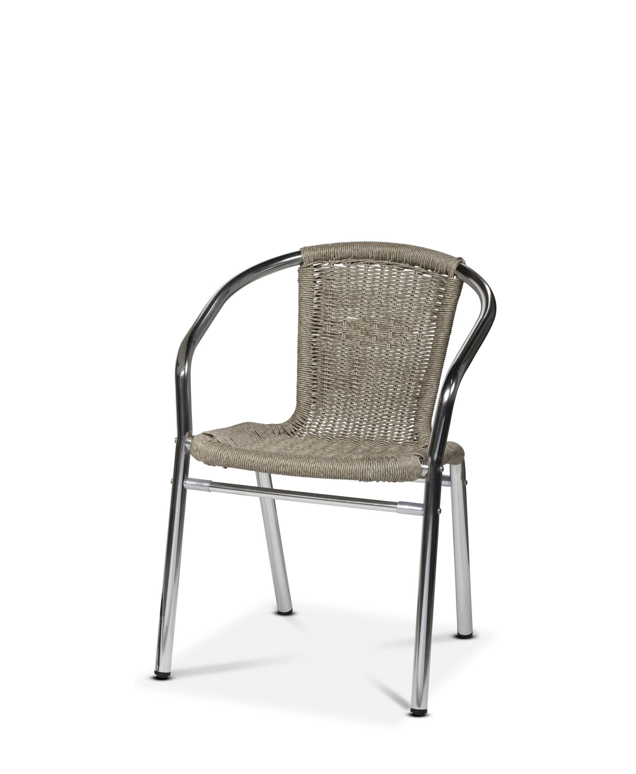 Alu-Bistro karmstol, khaki