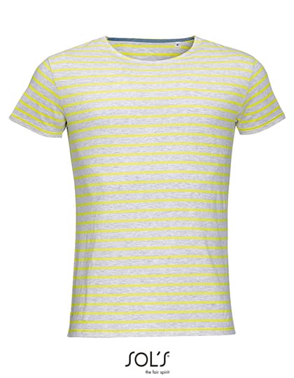 Men`s Round Neck Striped T-Shirt Miles (Dessa säljs minimum 3st)