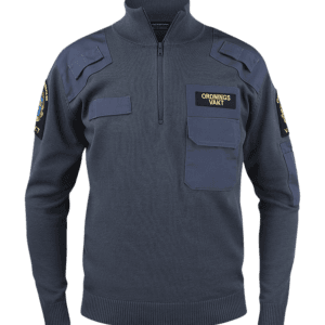 Natotröja med ½ zip & krage